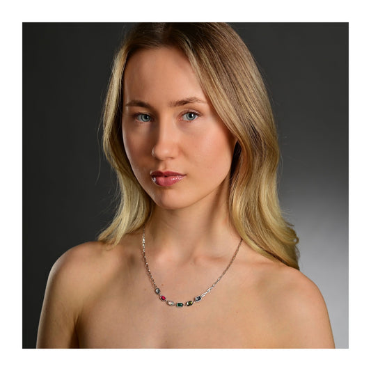 Damen Anhänger aus Edelstahl mit Zirkonia
