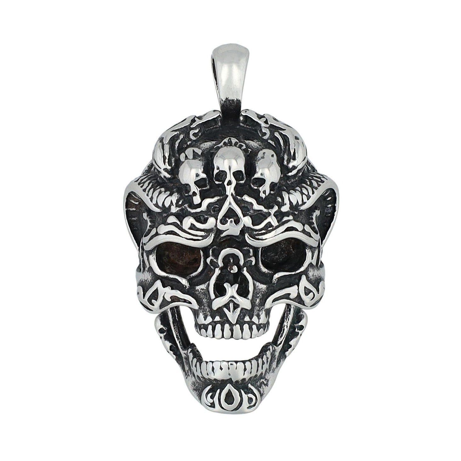Herren Anhänger – Totenkopfanhänger aus Edelstahl