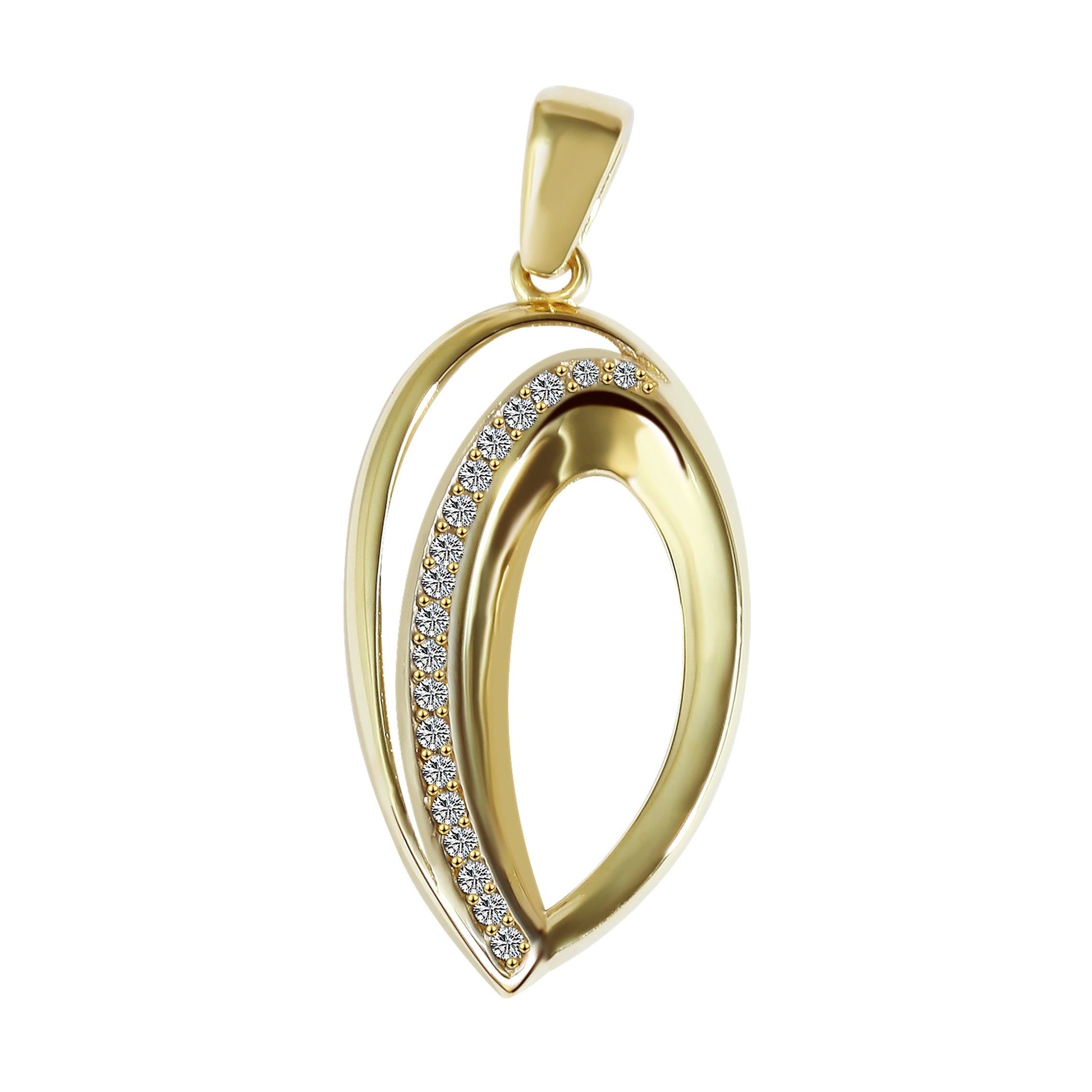 Damen Anhänger aus 333 Gold mit Zirkonia