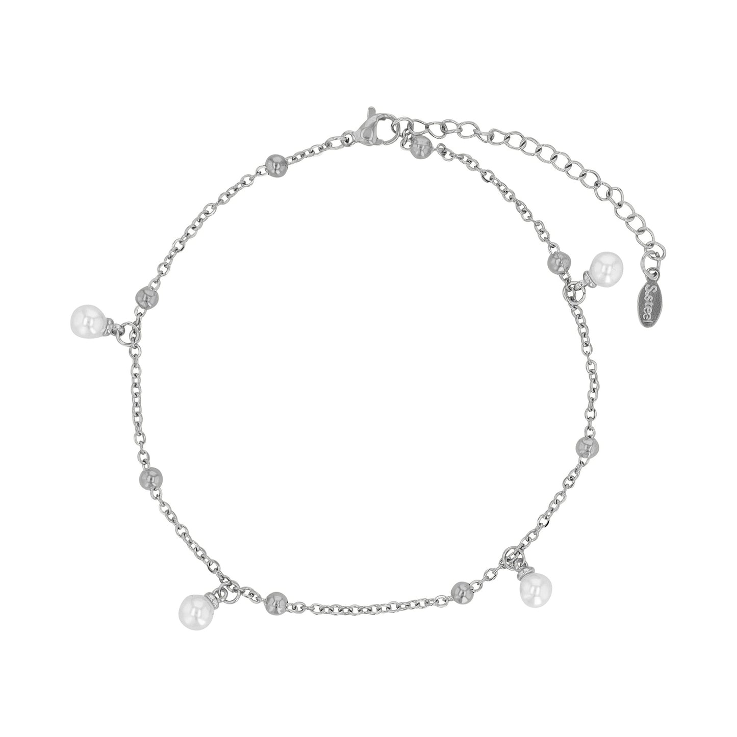 Damen Anhänger aus Edelstahl mit Perle