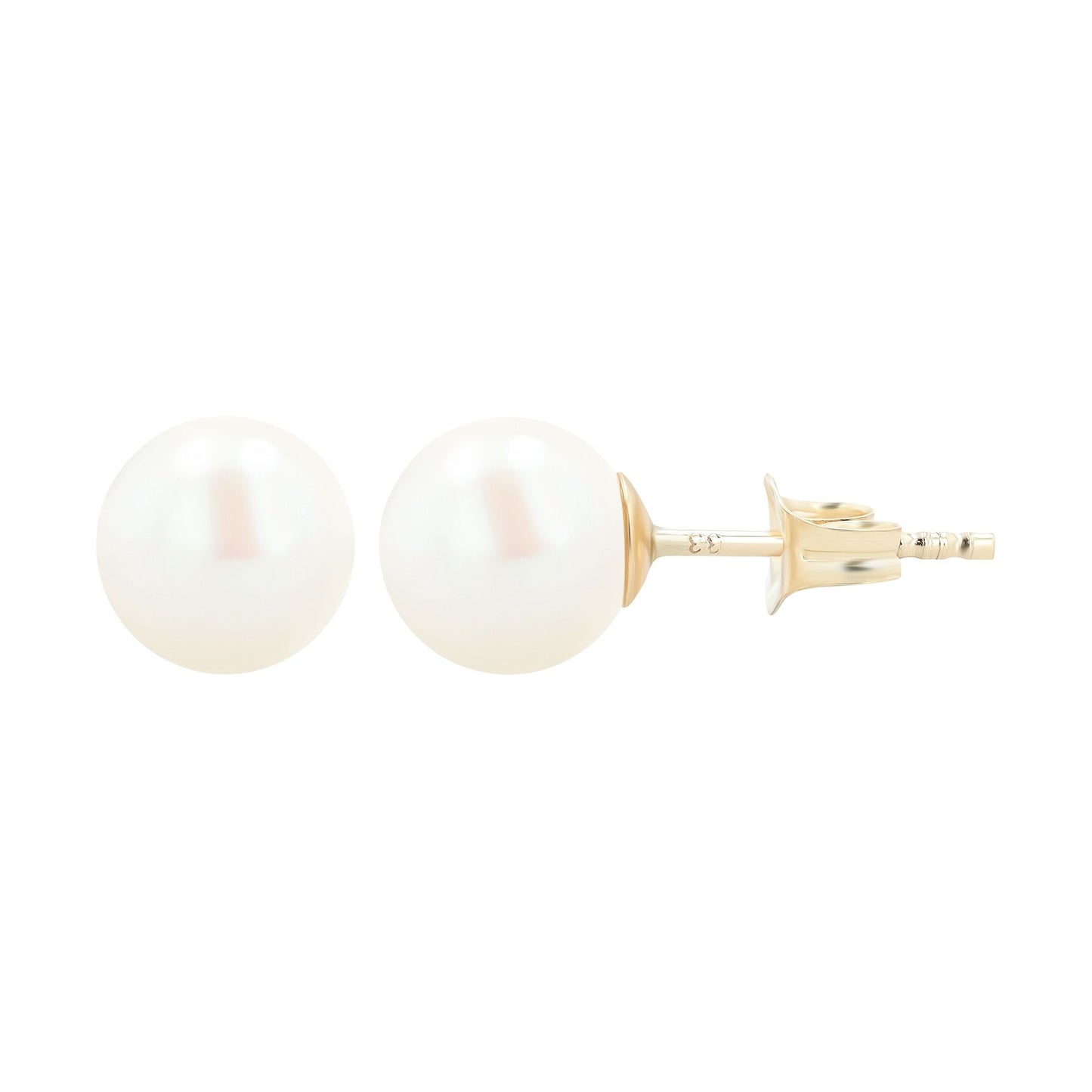 Damen Ohrringe – Ohrstecker aus 333 Gold mit Perle