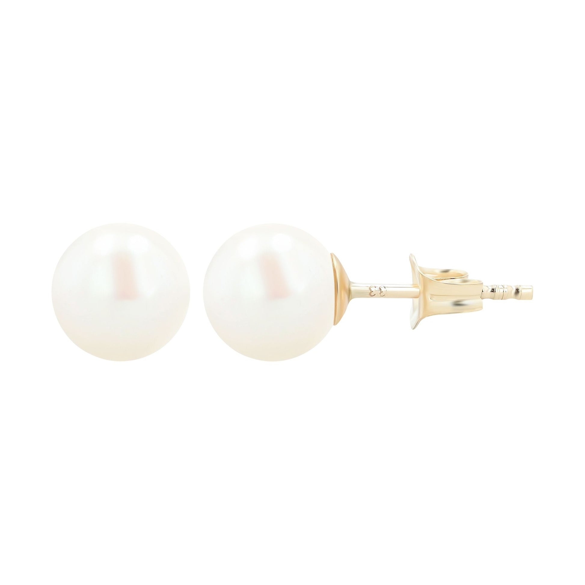 Damen Ohrringe – Ohrstecker aus 333 Gold mit Perle