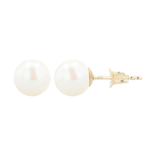 Damen Ohrringe – Ohrstecker aus 333 Gold mit Perle