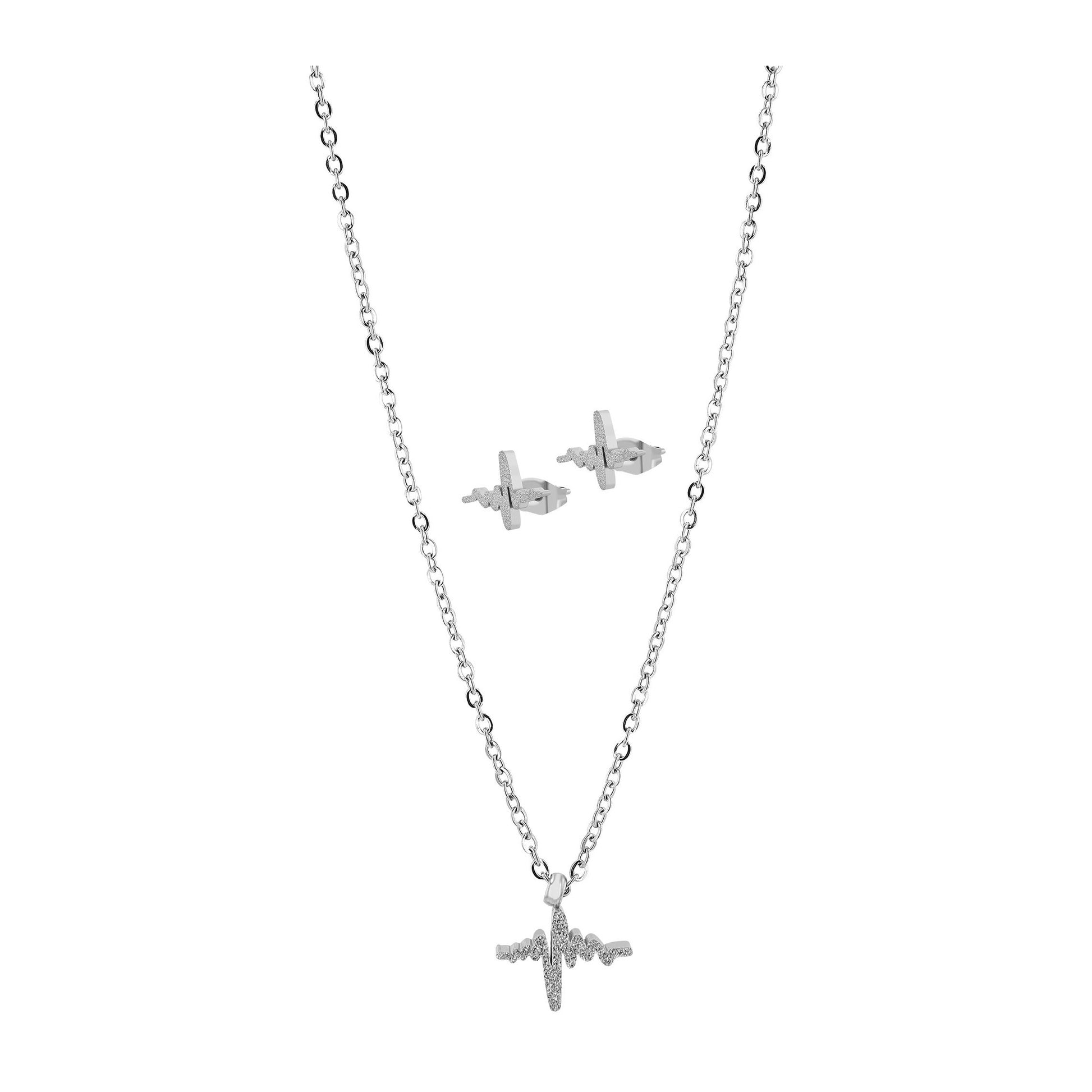 Damen Halskette aus Edelstahl 45 cm