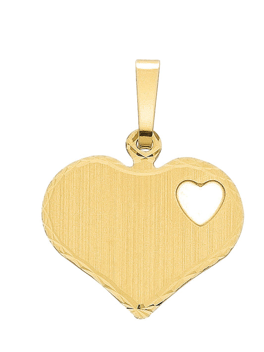 Adelia´s 585 Gold Gravurplatte Anhänger