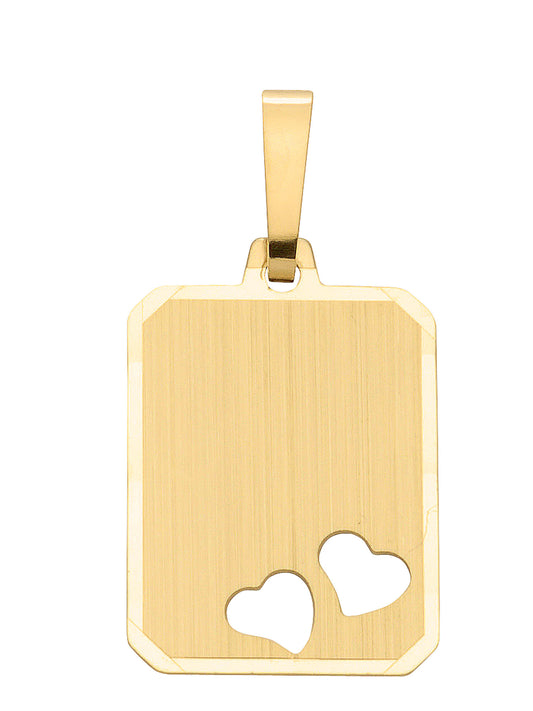 Adelia´s 585 Gold Gravurplatte Anhänger