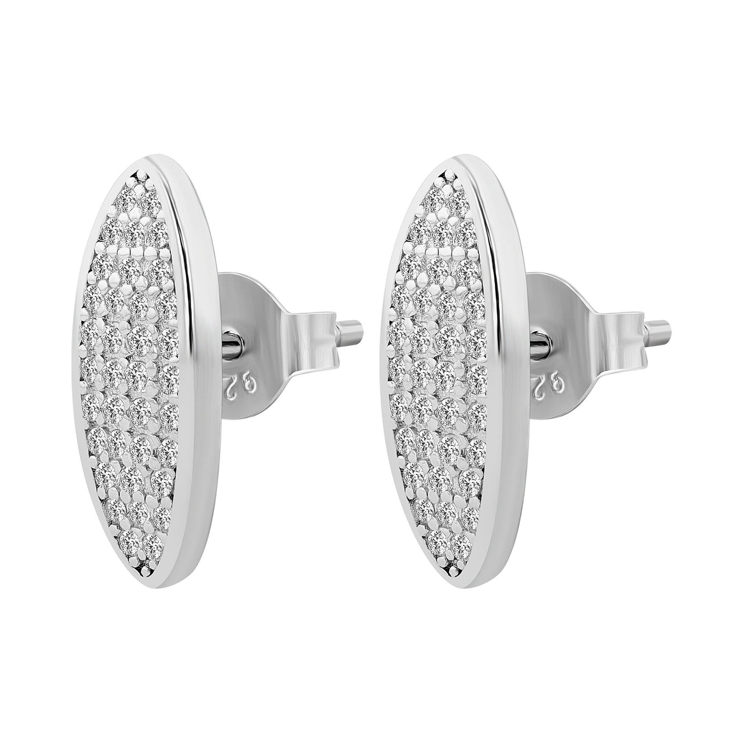 Damen Ohrringe – Ohrstecker aus 925 Silber mit Zirkonia