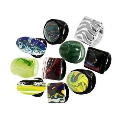 Damen Ring aus Leder
