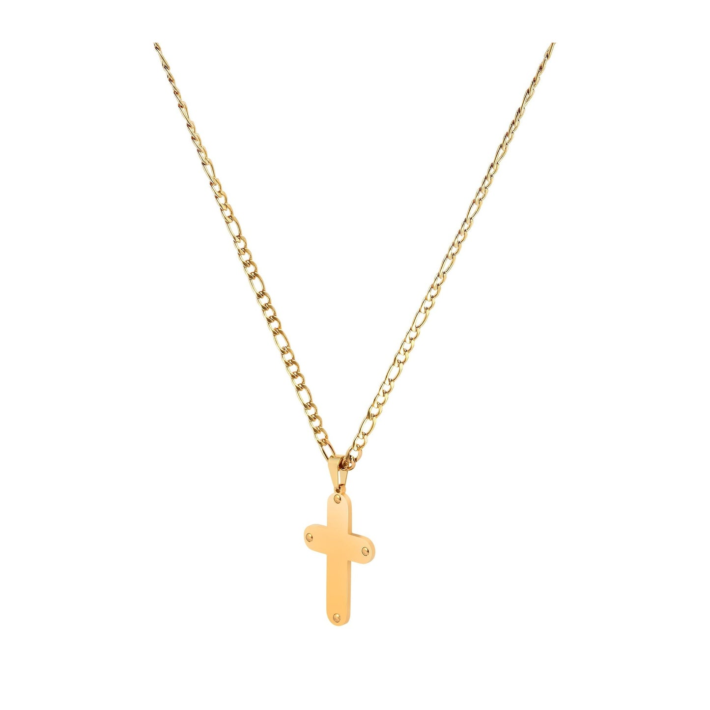 Unisex Halskette mit Anhänger – Kreuz aus Edelstahl