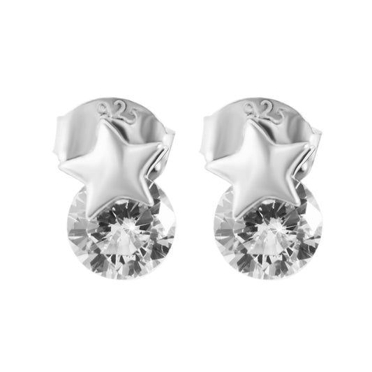 Damen Ohrringe – Ohrstecker aus 925 Silber mit Zirkonia
