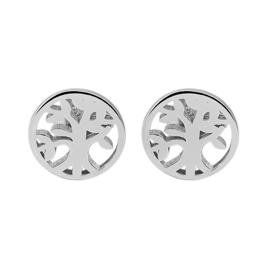 Damen Ohrringe – Ohrstecker Lebensbaum aus 925 Silber