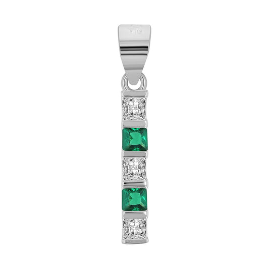 Damen Anhänger aus 925 Silber mit Zirkonia