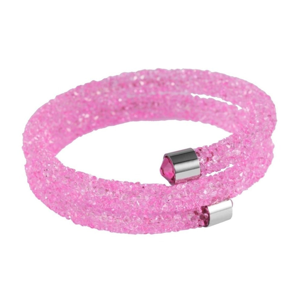Damen Armband – Armreif aus Edelstahl mit Zirkonia Ø 7,0 cm cm