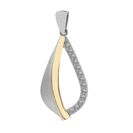 Damen Anhänger aus 925 Silber mit Zirkonia