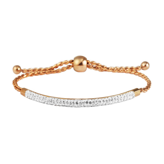 Damen Armband aus Edelstahl mit Perle 23 cm