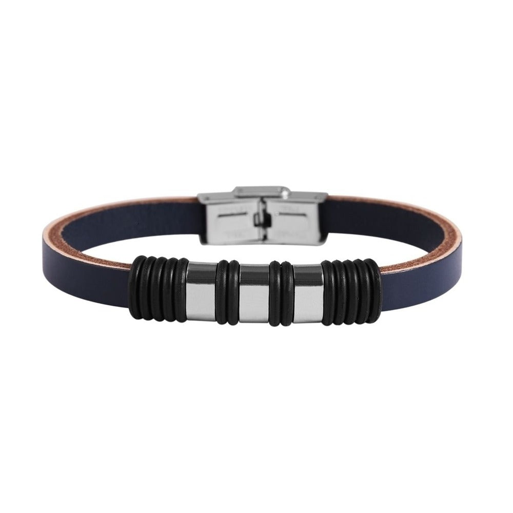 Herren Armband aus Leder 21,5 cm
