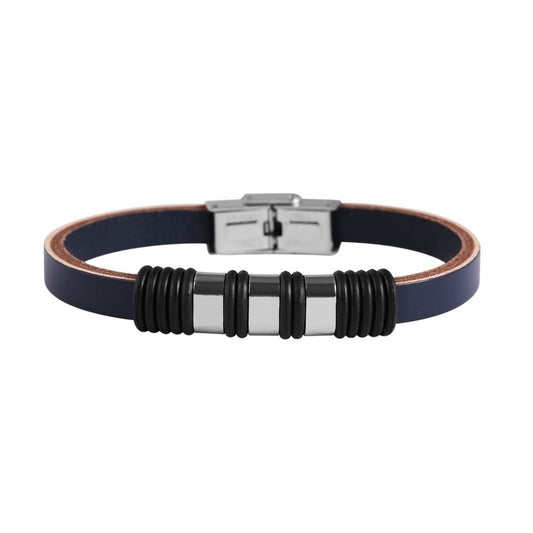 Herren Armband aus Leder 21,5 cm