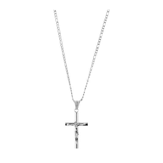 Herren Halskette mit Anhänger – Kreuz aus Edelstahl