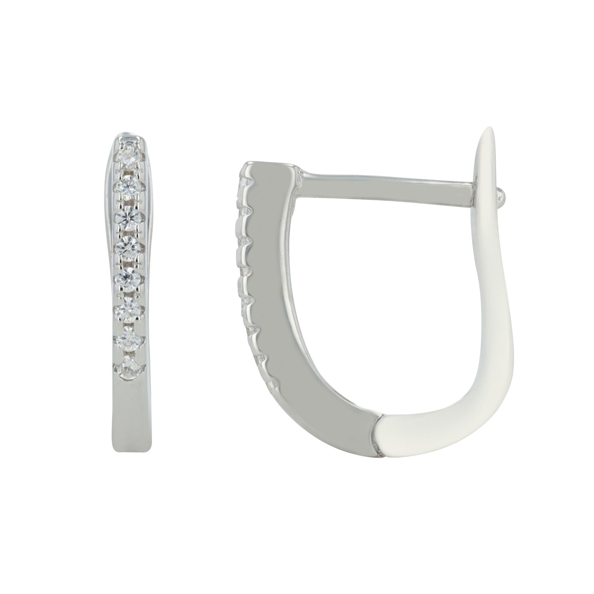 Damen Ohrringe – Klappcreole aus 925 Silber