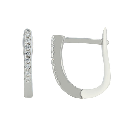 Damen Ohrringe – Klappcreole aus 925 Silber