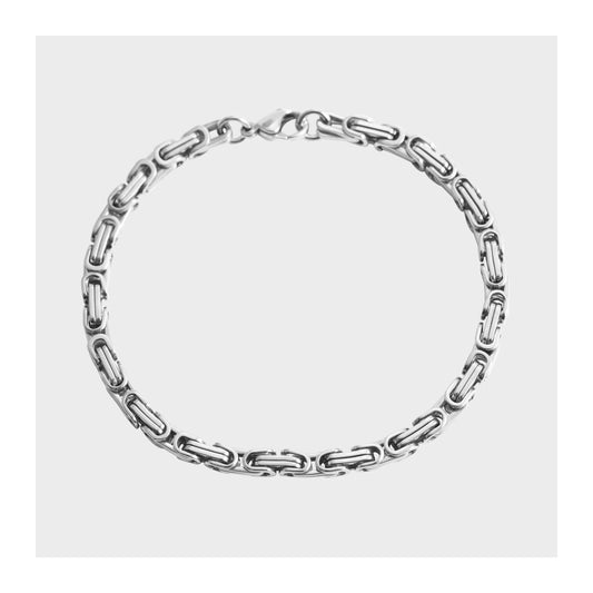 Unisex Armband – Gliederarmband aus Edelstahl 22 cm