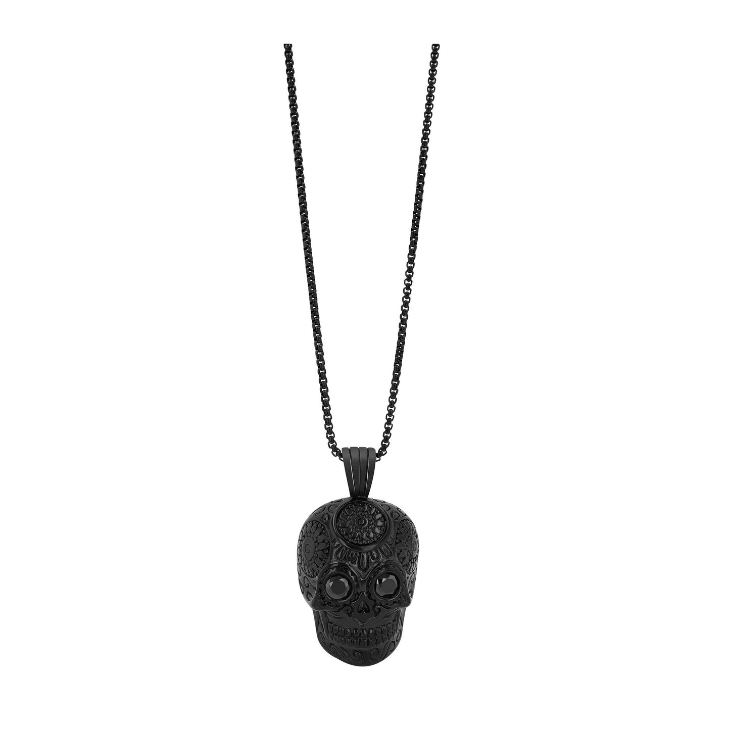 Unisex Halskette mit Anhänger – Totenkopf aus Edelstahl