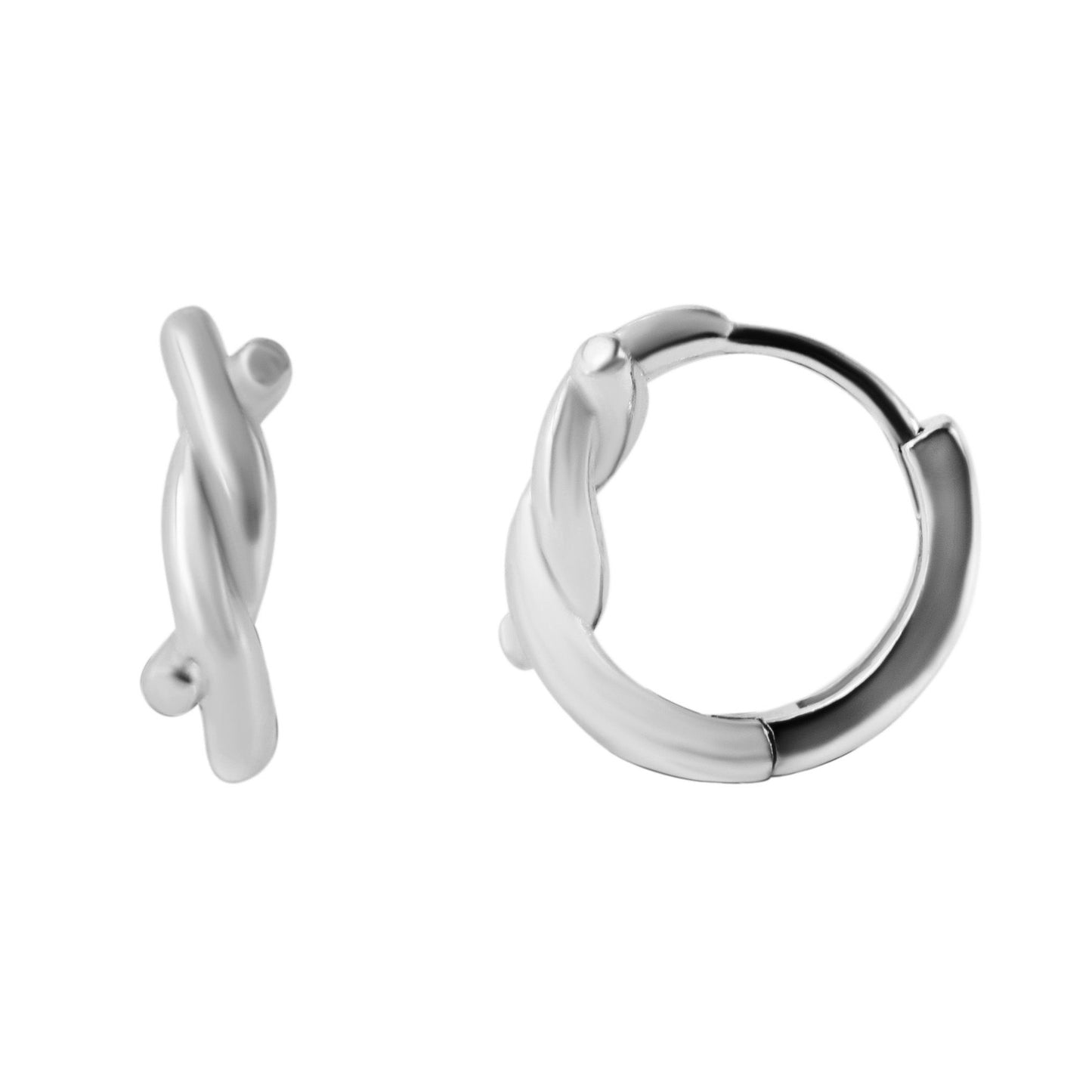 Damen Ohrringe – Klappcreole aus 925 Silber