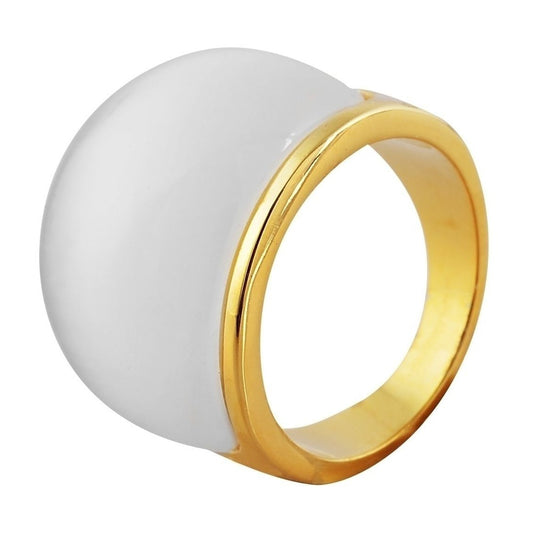 Damen Ring aus Edelstahl mit Tigerauge