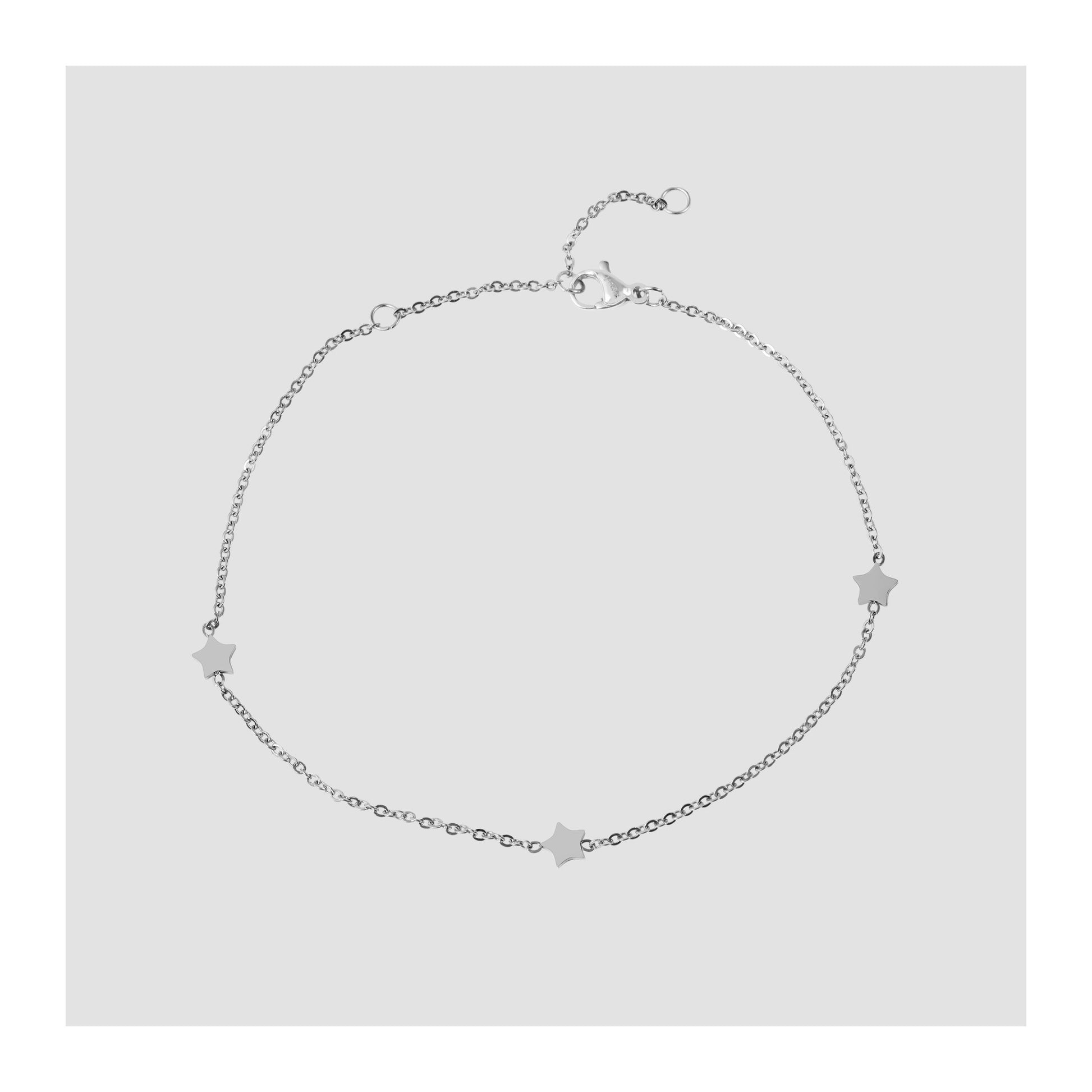 Damen Armband – Stern aus Edelstahl 22 cm