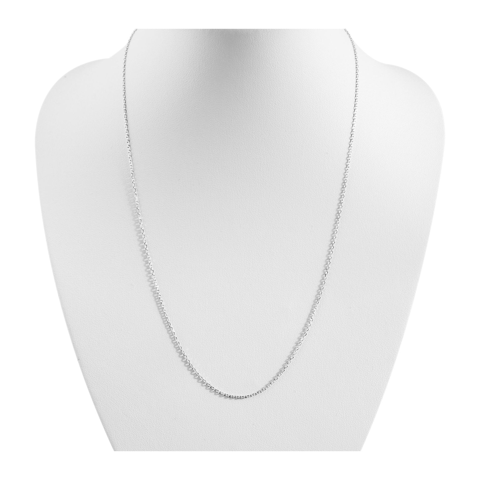 Unisex Halskette – Ankerkette aus 925 Silber 42+3