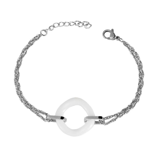 Damen Armband aus Edelstahl 16+3 cm
