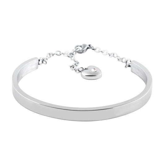 Damen Armband – Armreif aus Edelstahl mit Strass Steinchen 21,5 cm