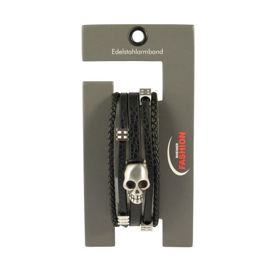 Herren Anhänger – Totenkopfanhänger aus Leder