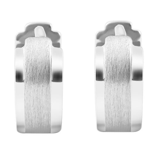 Damen Ohrringe – Klappcreole aus 925 Silber