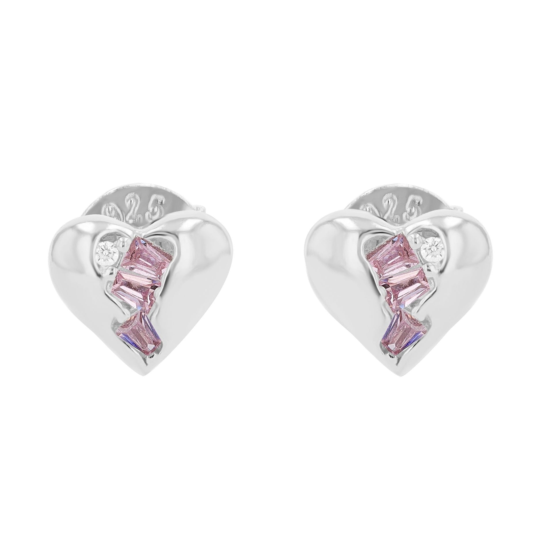 Damen Ohrringe – Ohrstecker aus 925 Silber mit Zirkonia