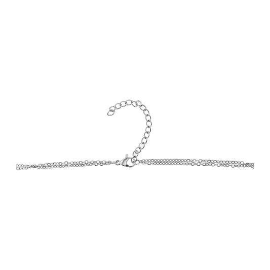 Damen Halskette aus Edelstahl 43 cm