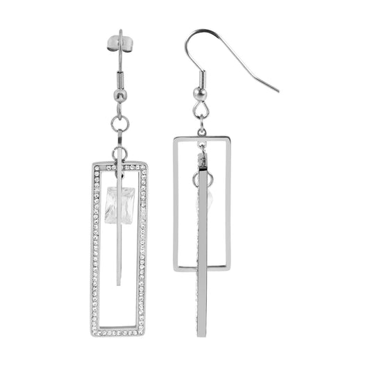 Damen Ohrringe – Ohrstecker aus Edelstahl mit Strass