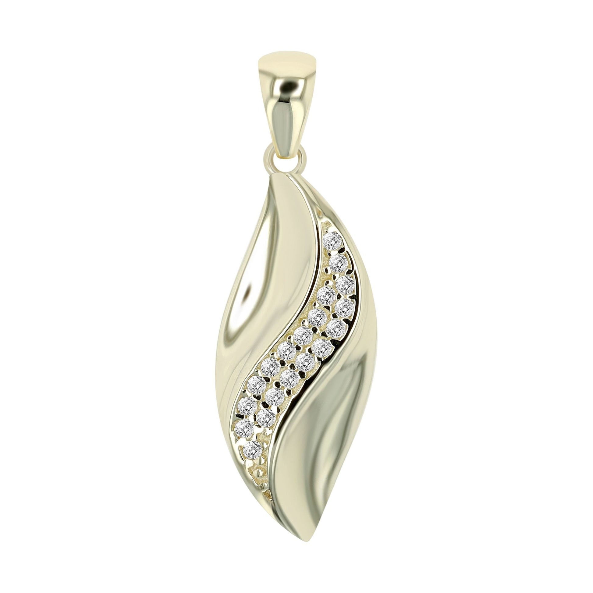 Damen Anhänger aus 333 Gold mit Zirkonia