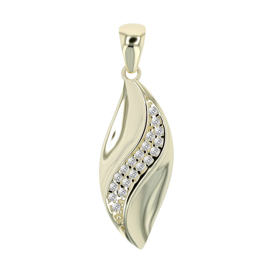 Damen Anhänger aus 333 Gold mit Zirkonia