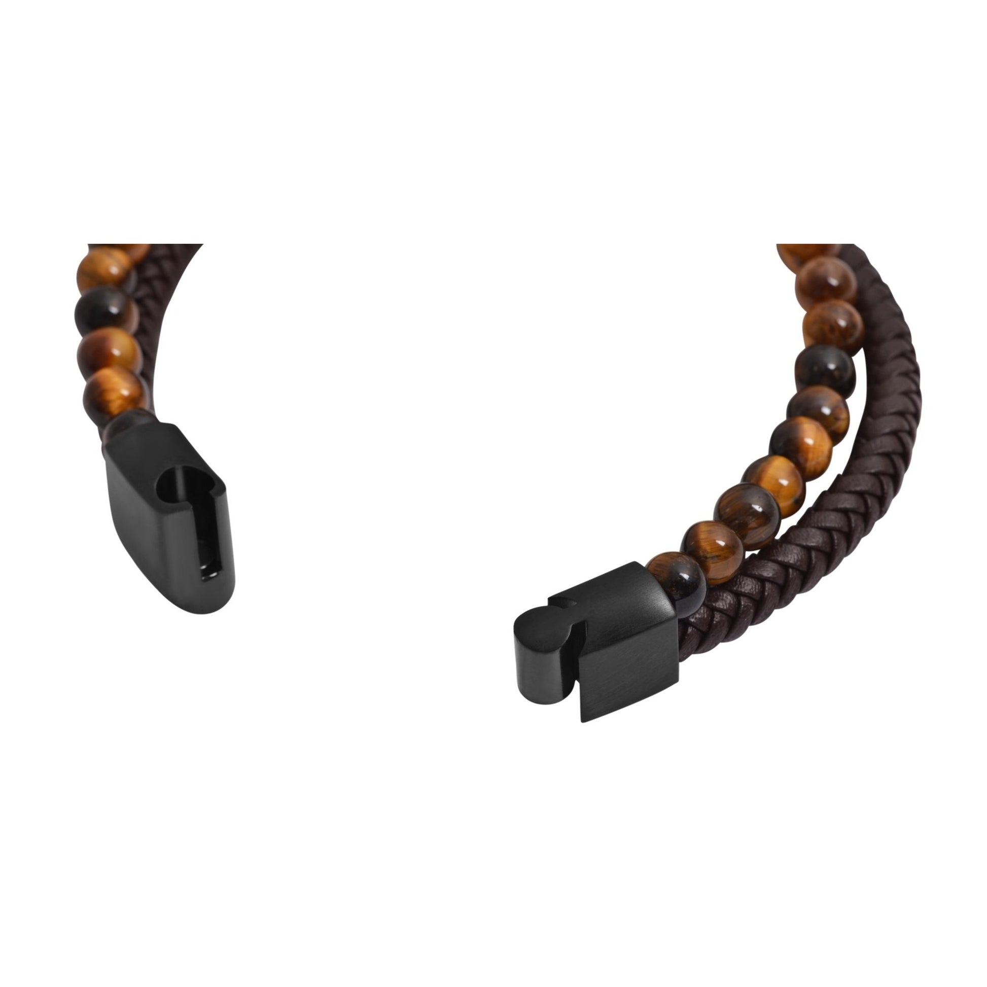 Unisex Armband – Kugelarmband aus Leder mit Perle 23 cm