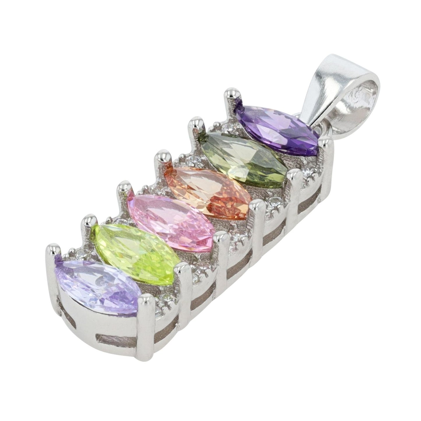 Damen Anhänger – Herzanhänger aus 925 Silber mit Zirkonia