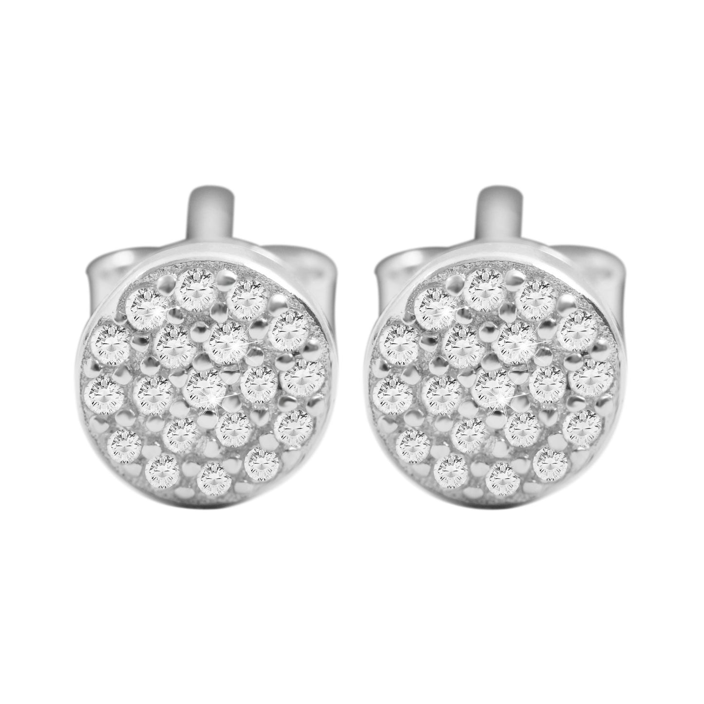 Damen Ohrringe – Ohrstecker aus 925 Silber mit Zirkonia