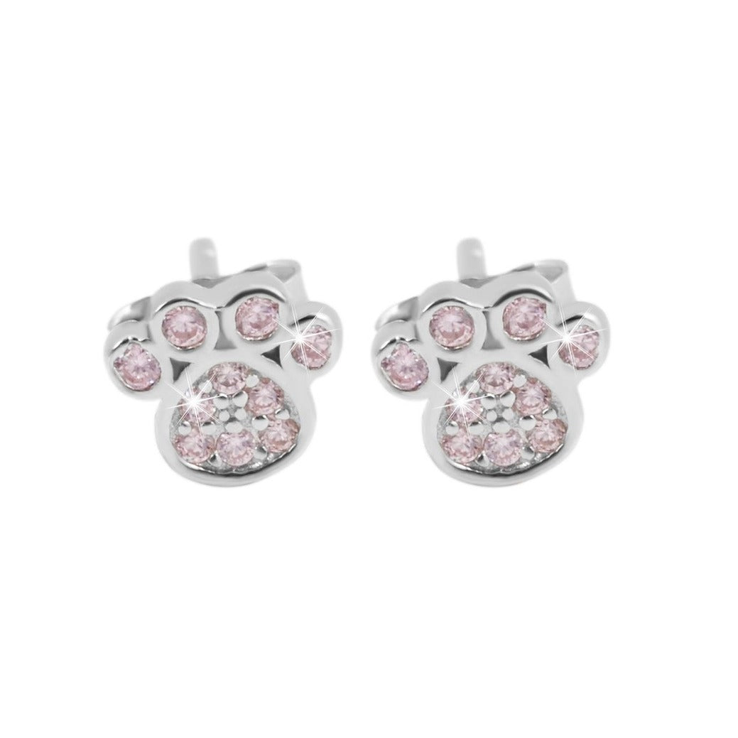 Mädchen Ohrringe – Ohrstecker aus 925 Silber mit Zirkonia