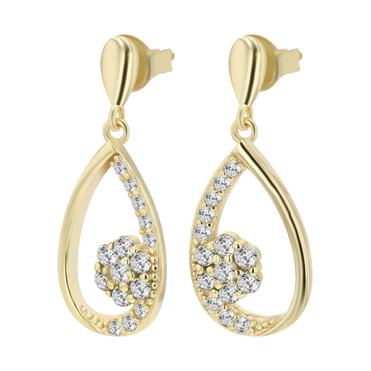 Damen Ohrringe – Ohrhänger aus 925 Silber mit Zirkonia