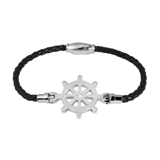 Damen Armband – Textilarmband aus Leder 18 cm