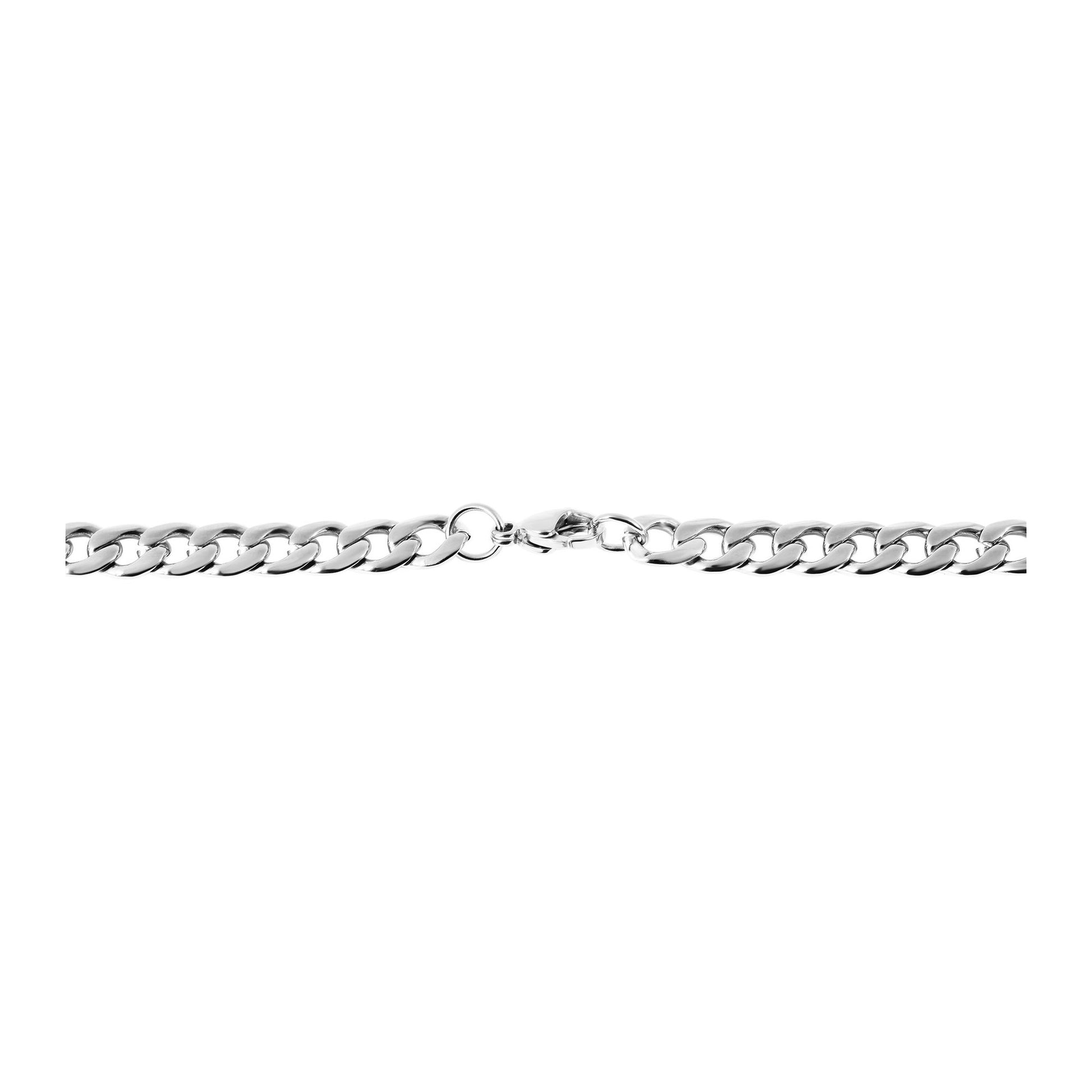 Unisex Halskette – Panzerkette aus Edelstahl 55 cm