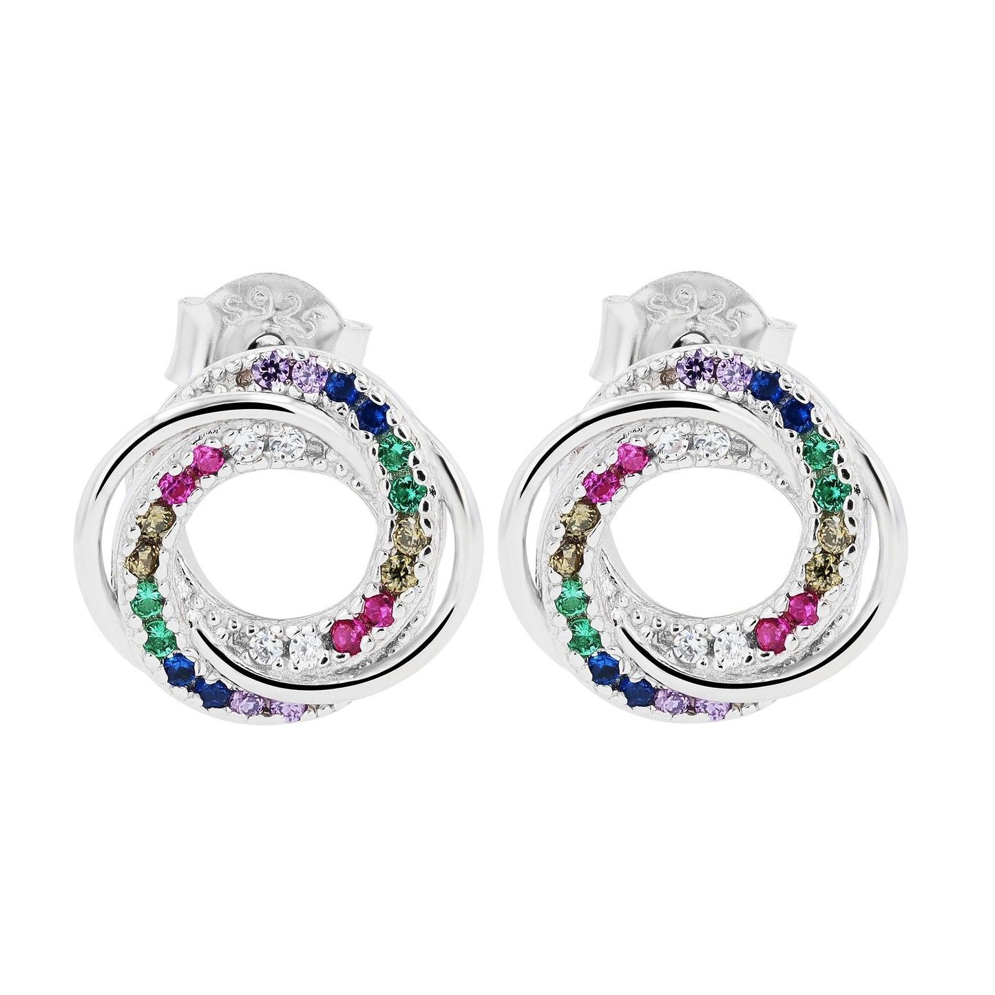 Damen Ohrringe – Ohrstecker aus 925 Silber mit Zirkonia