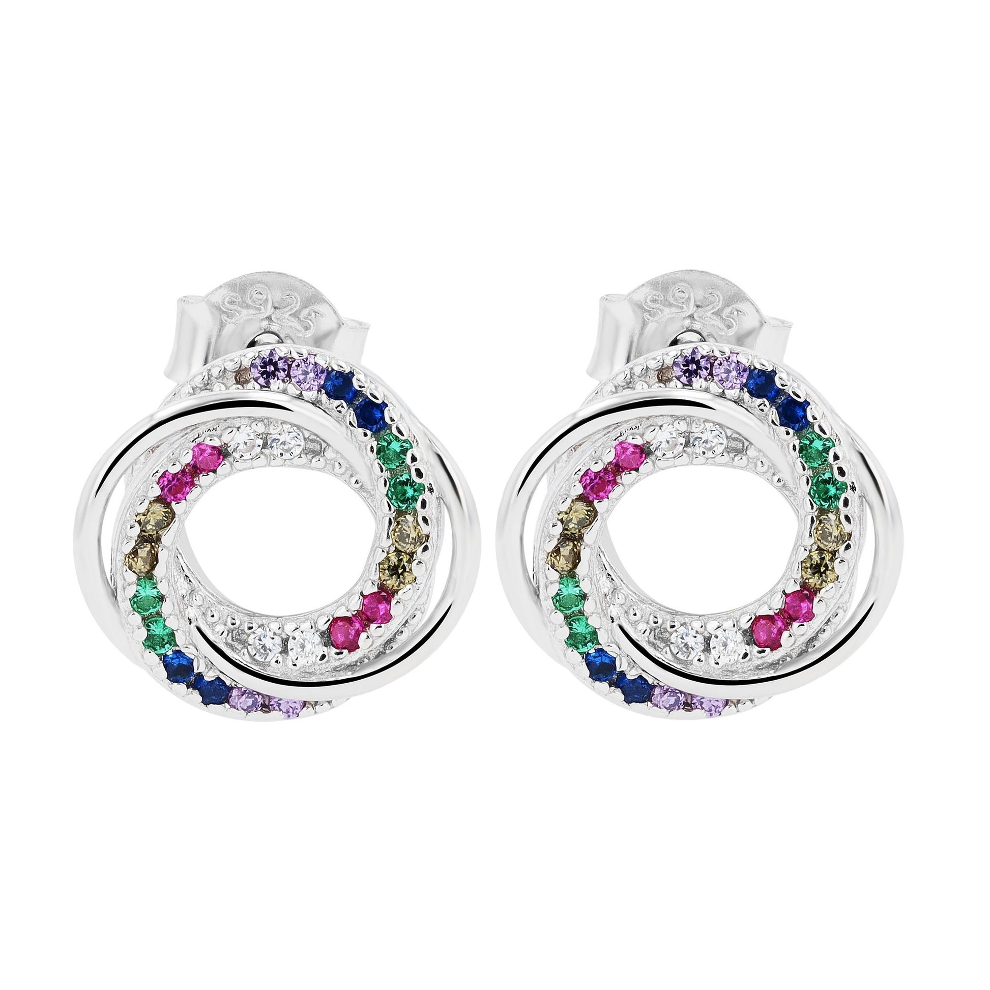 Damen Ohrringe – Ohrstecker aus 925 Silber mit Zirkonia