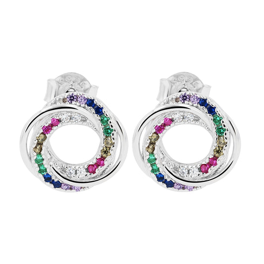 Damen Ohrringe – Ohrstecker aus 925 Silber mit Zirkonia