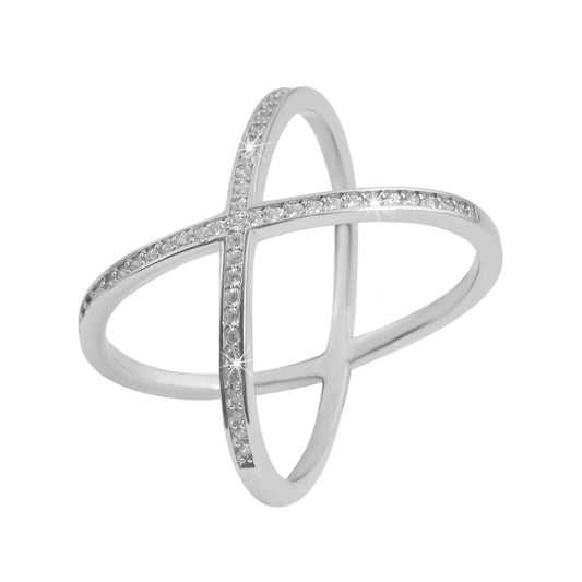 Damen Ring aus 925 Silber mit Zirkonia